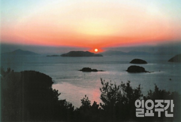 통영달아공원에서 바라본 석양