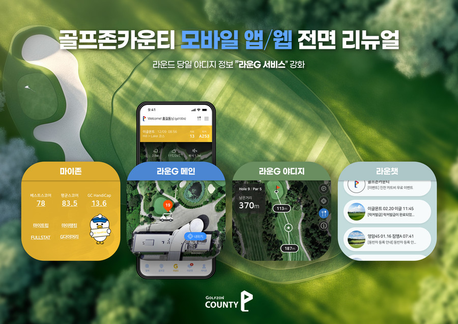 골프존카운티, 모바일 플랫폼 '...